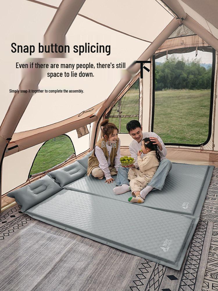 Portable Inflatable Camping Mattress for Single or Double Use