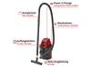 Einhell TC-VC 18/15 Li-Solo Wet/Dry Vacuum Cleaner 15L Black/Red