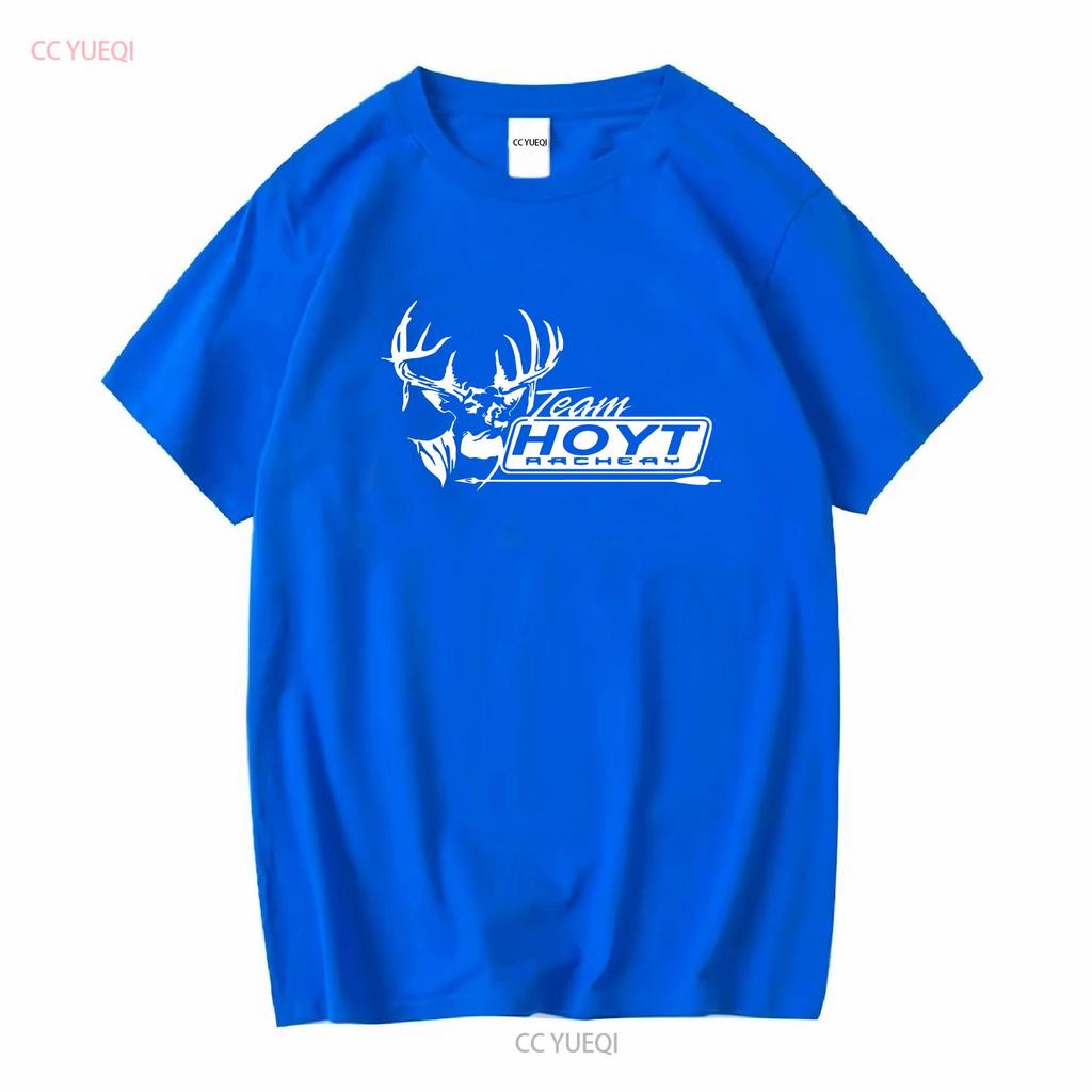 New T Shirt Hoyt Archery Bow Logo Mens Black USA Size S to 5XL long or short sleeves vintage Washed Stretched Comfortable