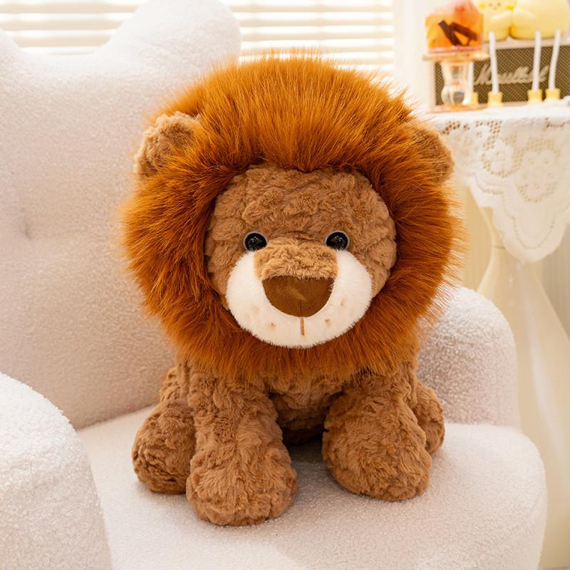 Plush Lion Stuffed Animal Pillow For Kids And Adults Animal Decor Gift