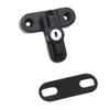 External Window Lock Catch Aluminum Alloy Anti Theft Flat Window Buckle Lock for Single Double Windows Black