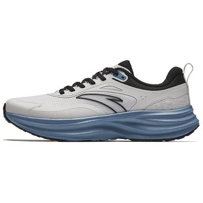 Slip Resistant Abrasion Resistant Low Top Casual Running Shoes Men's Gray Black Sneakers 112445506-9