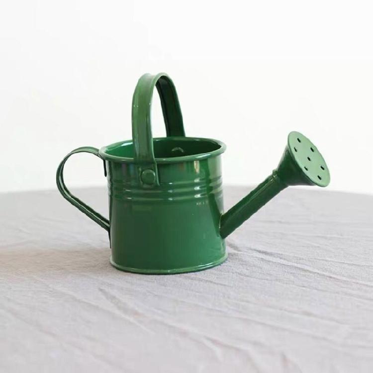 Brightly Colored Compact Watering Cans Galvanized Materials Heavy Duty Build Nonslip Grip For Terraces Plant Maintenance