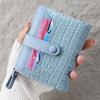 Mini Krokodilmuster Clutch-Geldbörse, Kurzer Kreditkartenhalter, Damen Kartenetui & Münzfach