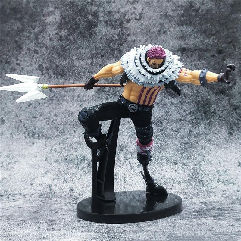 25cm Big Size Anime Figure Charlotte Katakuri PVC Action Figures KING OF ARTIST Fighting Katakuri Figure Collection Toys
