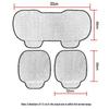 Car Seat Cushion Driver Seat Cushion With Comfort Memory Foam & Non-Slip Rubber Vehicles Office Chair Home Car Pad Seat Cover