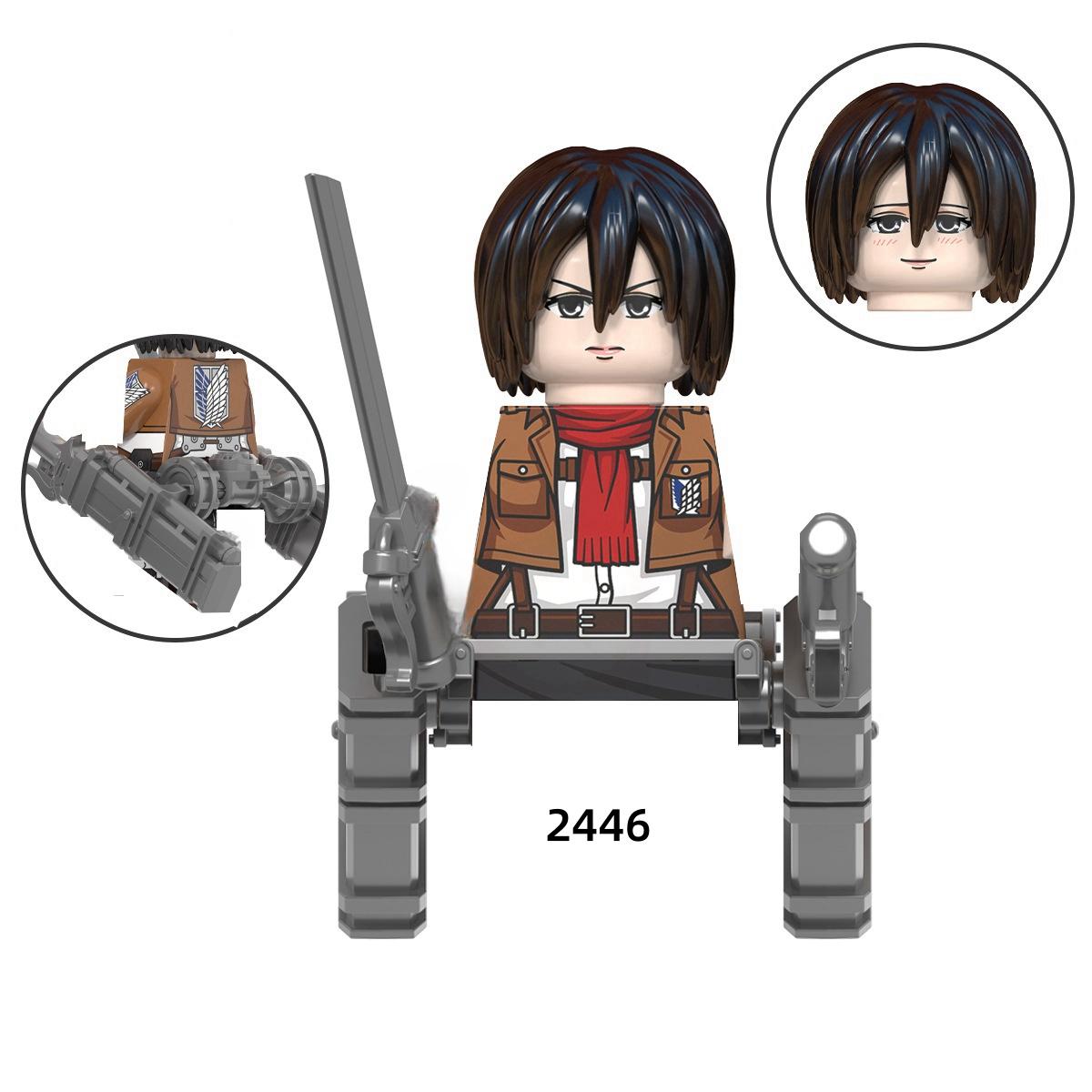 Attack on Titan Wiki Anime Bausteine Aufklärungstrupp Eren Jaeger Armin Levi Mikasa Mini Action Spielzeugfiguren Bausteine Für Kinder