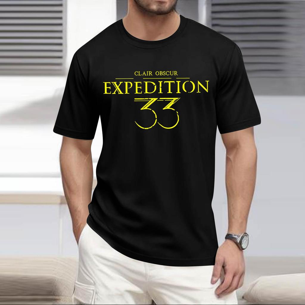 Stylish And Casual Men's Round-neck Loose-fitting Short-sleeved Top.