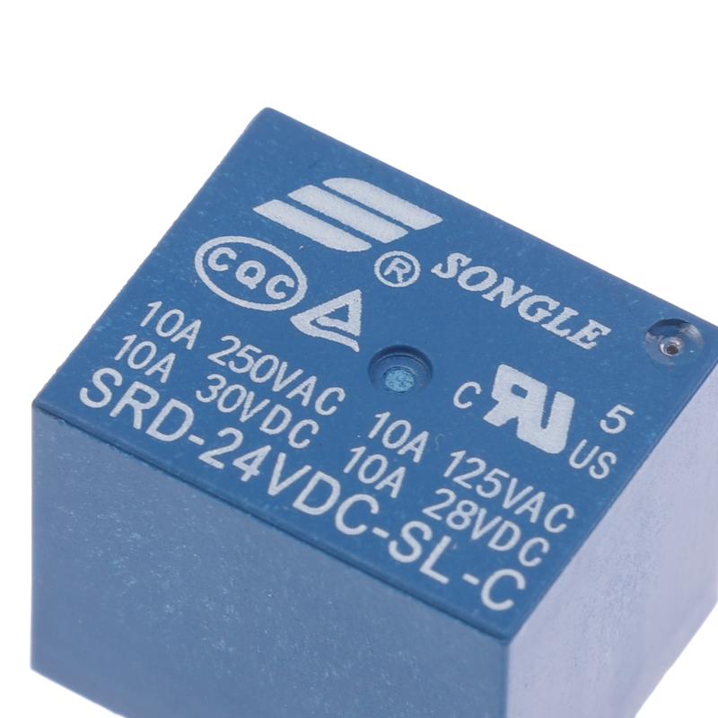 1/3/5Pcs Srd-24Vdc-Sl-C Srd(T73) 5-Pin Electromagnetic Relay 24V High-Quality Relay Electrical Components