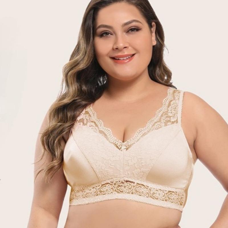 Koronkowy gorsetowy wkład biustonosz push-up bez fiszbin europejsko-amerykański oddychający biustonosz
