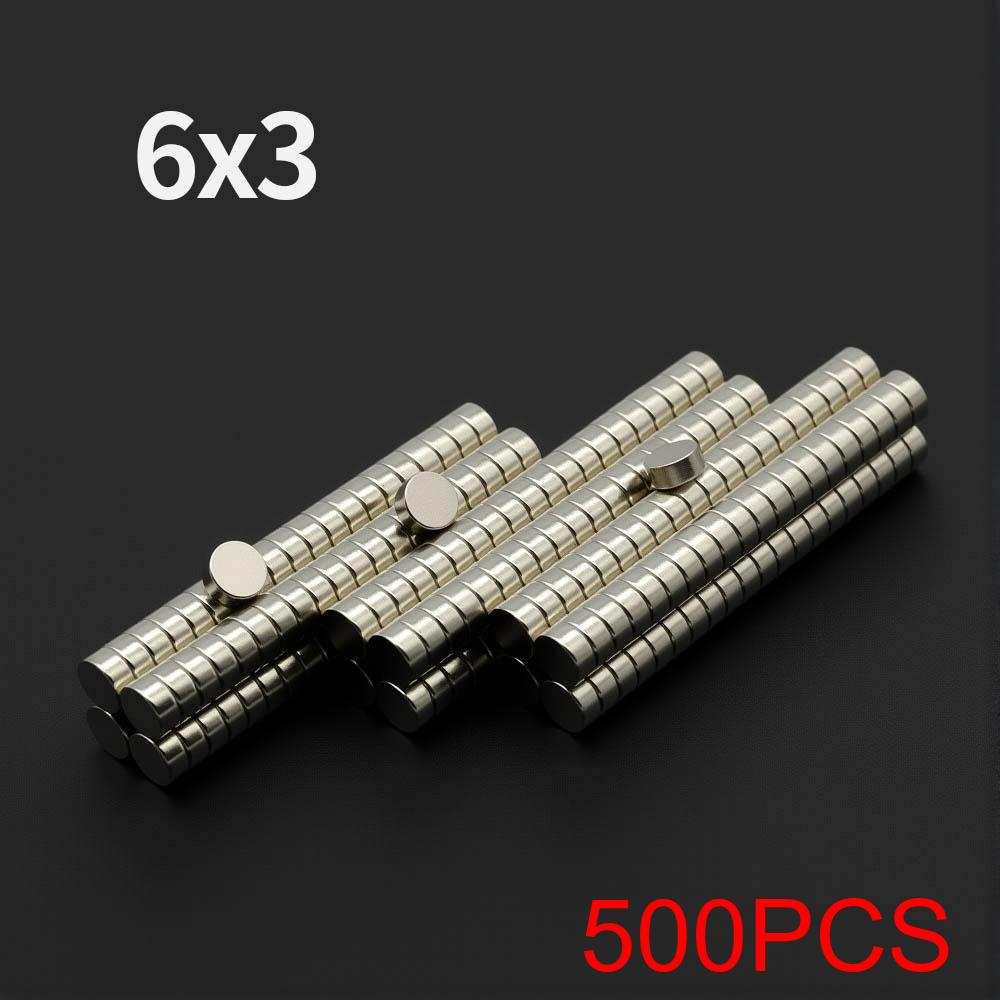 6x3mm Powerful Neodymium Magnet N35 NdfeB Permanent Magnetic imanes Round Super Strong Fridge Magnets DIY