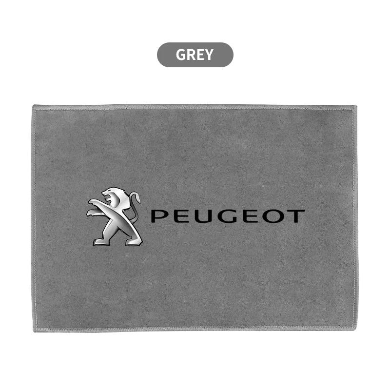 Fashion New Car Drying Towel Suede Coral Velvet Double-sided Car Cleaning Cloth For Peugeot 206 208 306 307 308 407 408 508 2008