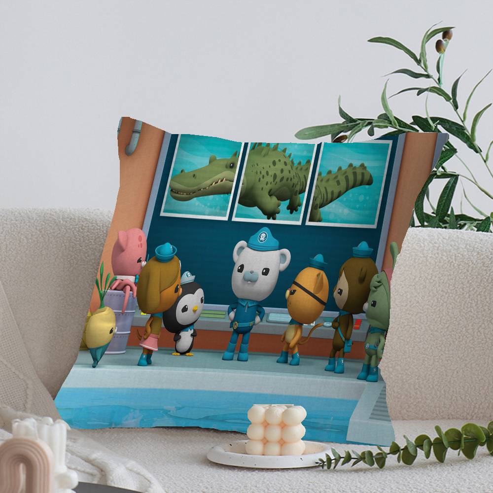 The Octonauts cartoon printed Cushion Cover Inches Farmhouse Decor Home Throw Pillow Covers for Couch Decorations