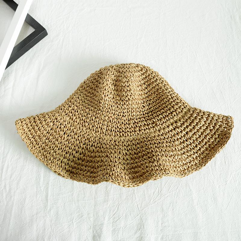 

Hat Versatile Style Straw Woven Sweet Foldable Portable Fisherman Hatscaps верблюд