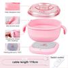 Calentador de cera plegable Máquina de cera para depilación Calentador de cera de silicona portátil 400 ml Depilador corporal para spa Olla de cera de parafina para viajes