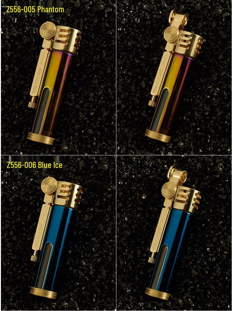 Zorro 556 Transparent Brass Kerosene Lighter - Metal Gift for Men