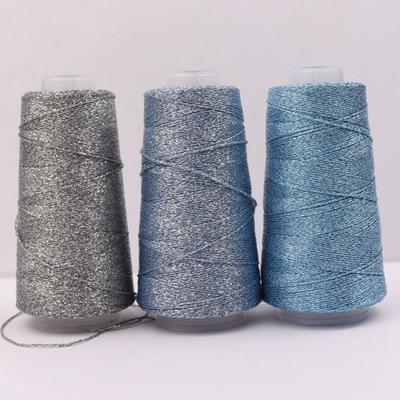 100g 700M Parlak İpek Lurex Oyuk İplik DIY El Örgüsü Bebek, Çanta Şapka Altın Saf Gümüş Kumaş Metalik Örgü İpliği