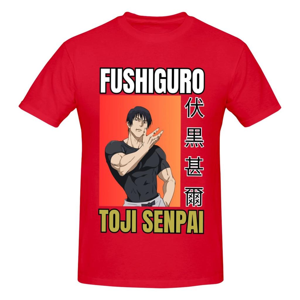 Unisex Jjk Fushiguro Toji T Shirt Streetwear Big Size Oneck Cotton Sleeve Unisex Clothing