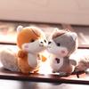 Cute Adorable Little Squirrel Plush Toy Soft Mini Animal Keychain Bag Charm 12cm