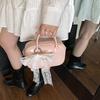 Korean Ins Cute Girl Dopamine Hand Carry Small Square Bag 2025 Summer New High-end Fashion Shoulder Bag
