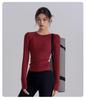 Backless Quick-Dry Slim Fit Long Sleeve Sports Top for Pilates & Yoga (Spring/Autumn)