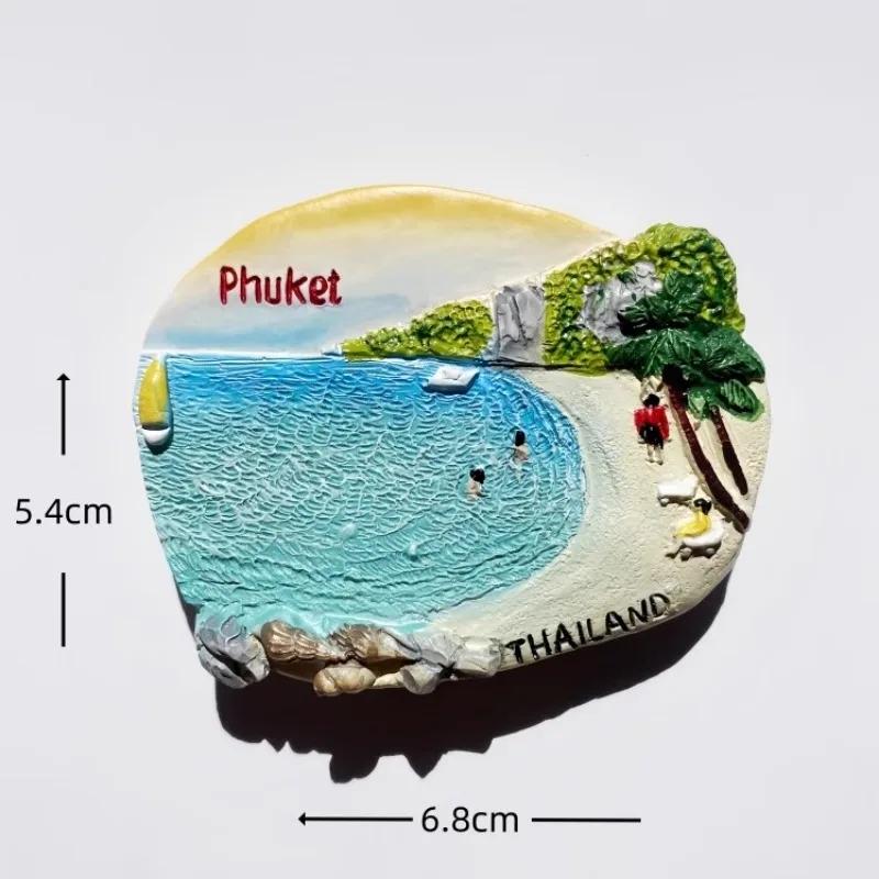 Thailand Souvenirs Phuket Chiangmai Fridge Stickers Krabi Wat Phra Kaew Samui Fridge Magnetic Stickers Wedding Gifts