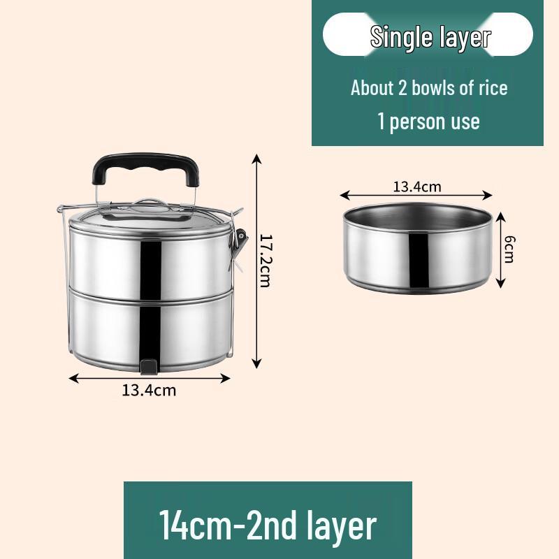 Jing Zhifeng Portable Stainless Steel Multi-layer Heated Lunch Box