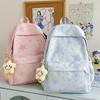 Schoolbag Korean small fresh schoolbag female college student simple versatile printed backpack lightweight large capacity high school backpack