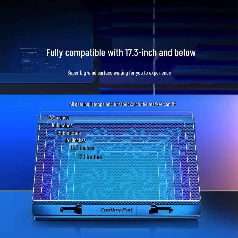 Lenovo R3F Gaming Laptop Cooler with 8 Fans