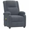 Massage Chair Dark Gray Velvet