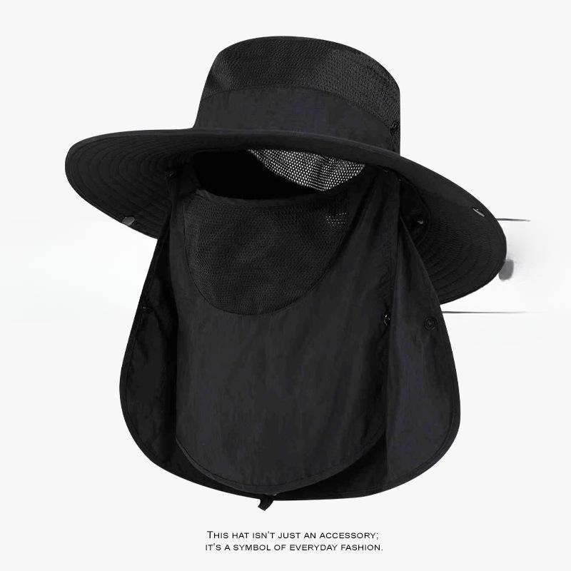Men and Women's Summer Sun Hat Outdoor Breathable Sun Hat Big Brim Fisherman Hat Neck Protection Fishing Hat Sun Protection Hat Sun Protection Hat