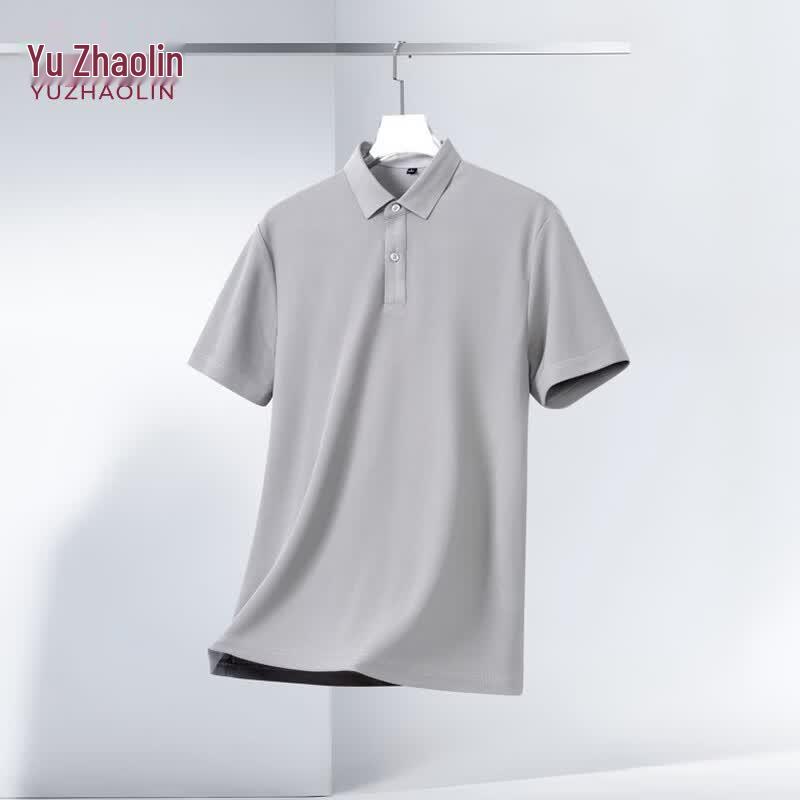 YUZHAOLIN Men s Business Commuter Short Sleeve Polo Shirt XL