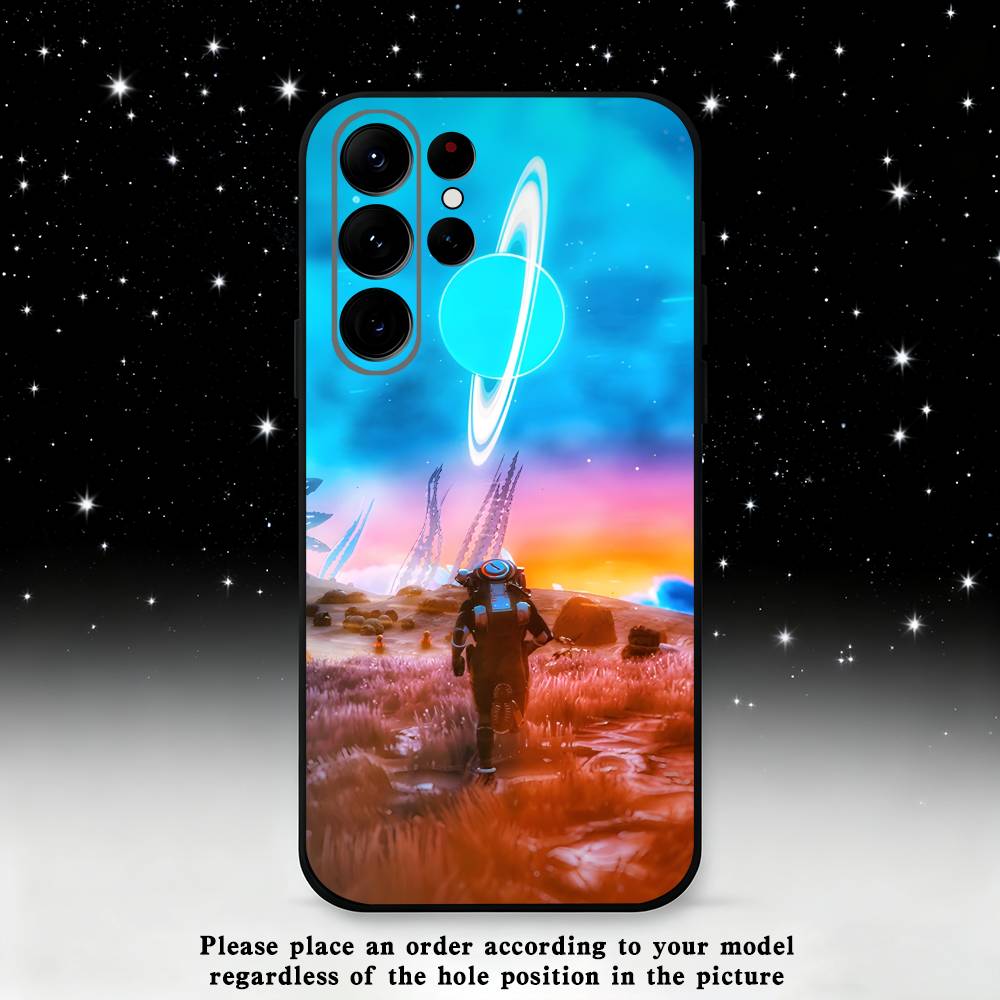 

No M-Mans Sky Game Phone Case For Samsung S25,S24,S23,S22,S21,S20,S10,Ultra,Plus,Lite,FE,Soft Silicone Black Cover Samsung S25