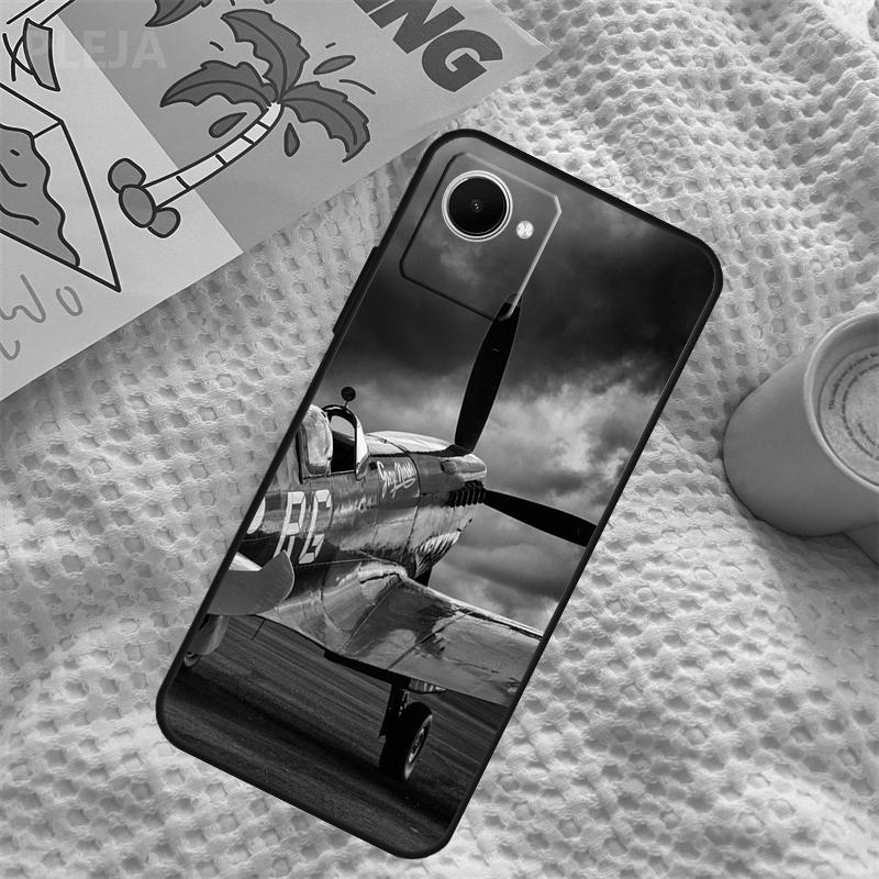 Airplane Aircraft Case For Realme C67 C63 C55 C51 C75 C61 C53 C35 C65 C71 11 12 13 14 15 Pro Plus GT6 GT7 Pro