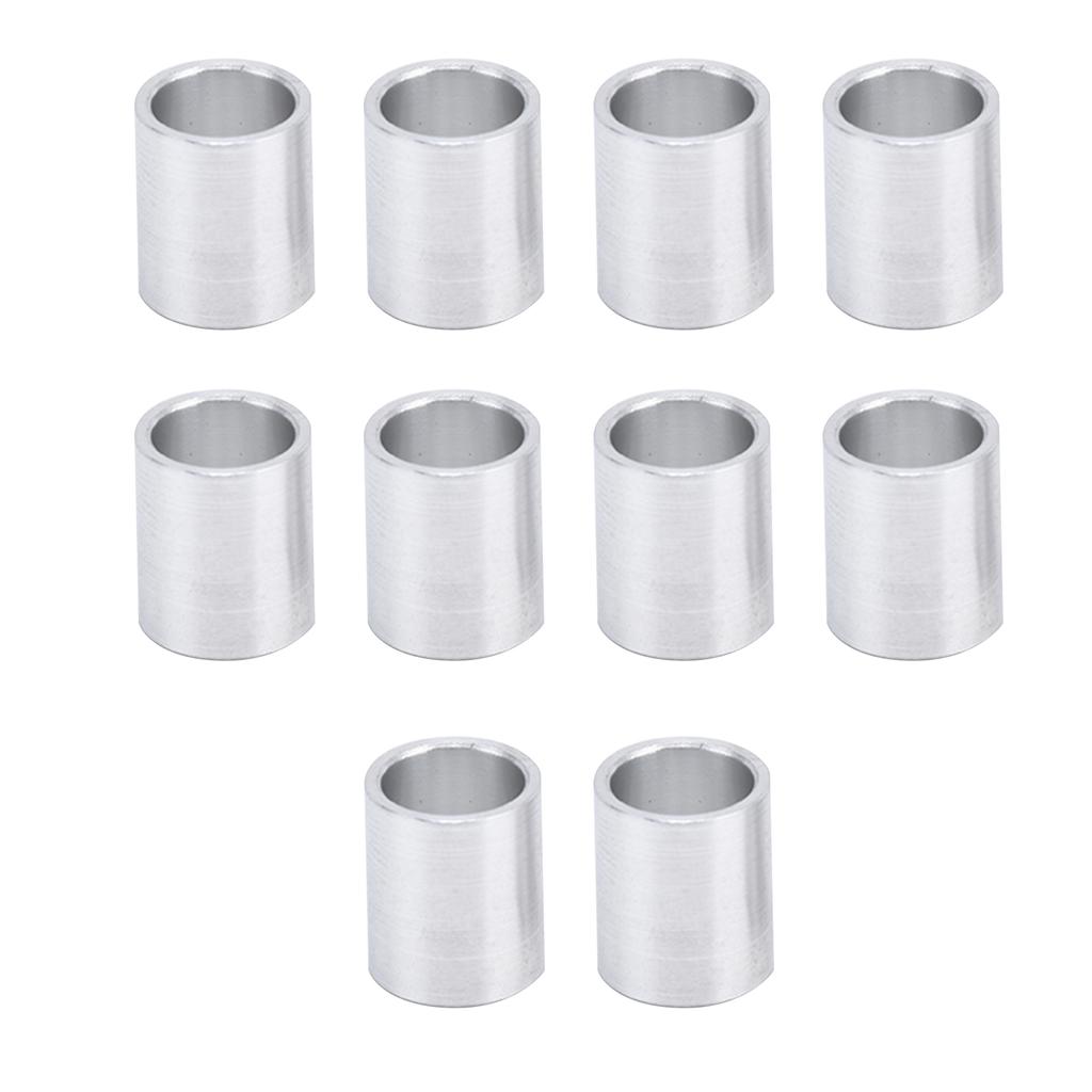10 pezzi distanziali in lega di alluminio rotondi non filettati, supporti per distanziali, diametro esterno 10 mm-12 mm