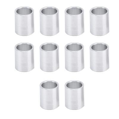 10Pcs Aluminum Alloy Spacer Round Unthreaded Standoff Support Fittings Outer Diameter 10mm12mm