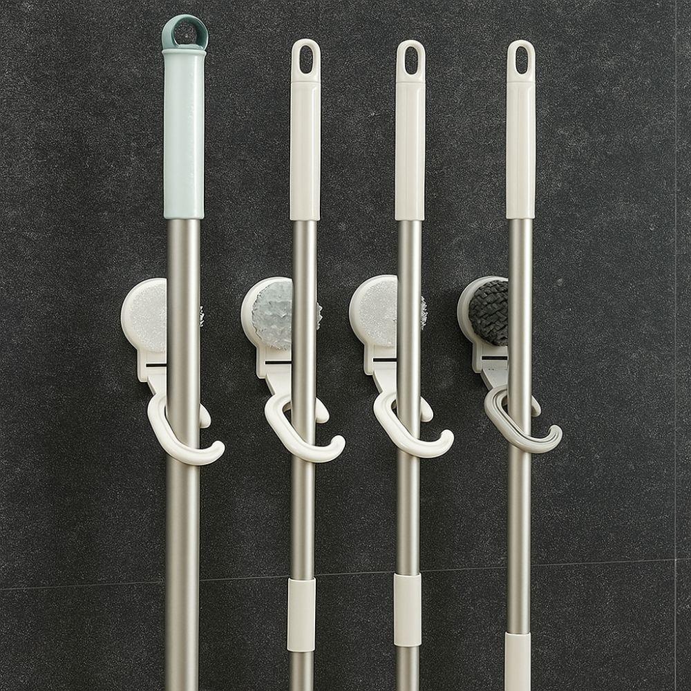 3pcs Strong Holder Mop Storage Rack Wall Hanging Mop Organizer Broom Holder  Bathroom Storage