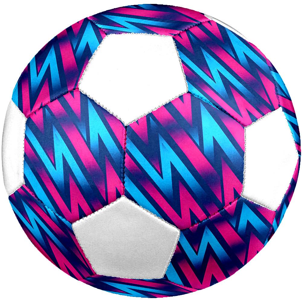 1pc Neon Zigzag Lightweight PVC Training Soccer Ball, Size 5, Suitable for Indoor and Outdoor TrainingGift y60348