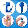 Push Pin Hooks 50PCS Damage-free Plastic Thumbtacks for Cork Board Photo Holding Office School Art Projects