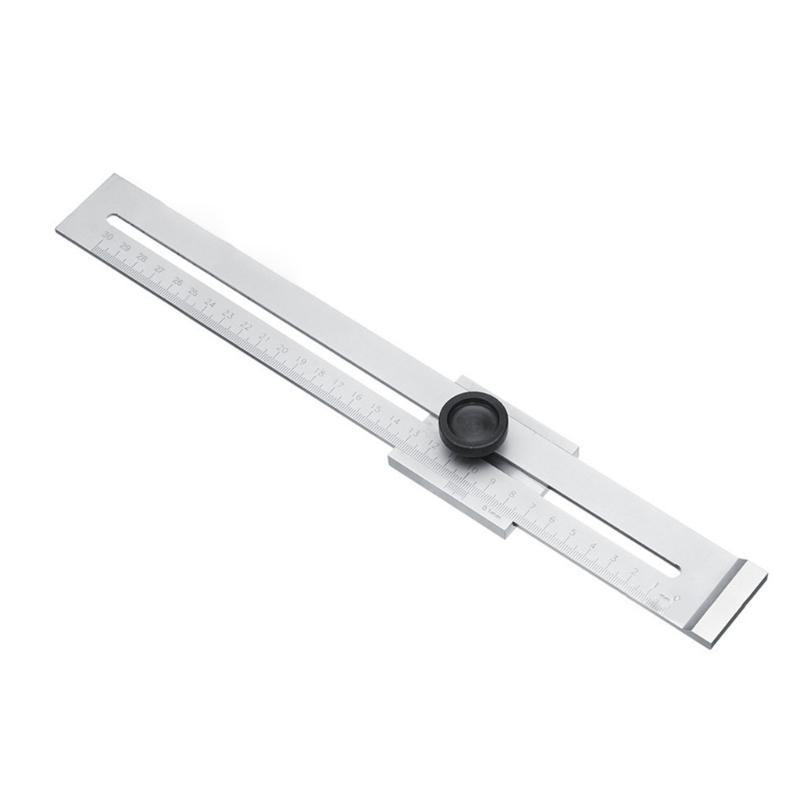 Precision Marking Gauge Stainless Steel Scribers with Measuring Scale 300mm Measuring Ranges Marking Gauge Tool