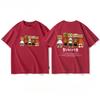 Zomer Mode Zwaargewicht Retro Heren Engelse Letters 100% Katoen Gedrukt Ronde Hals Hoogwaardige Casual Fitness Straat T-shirt