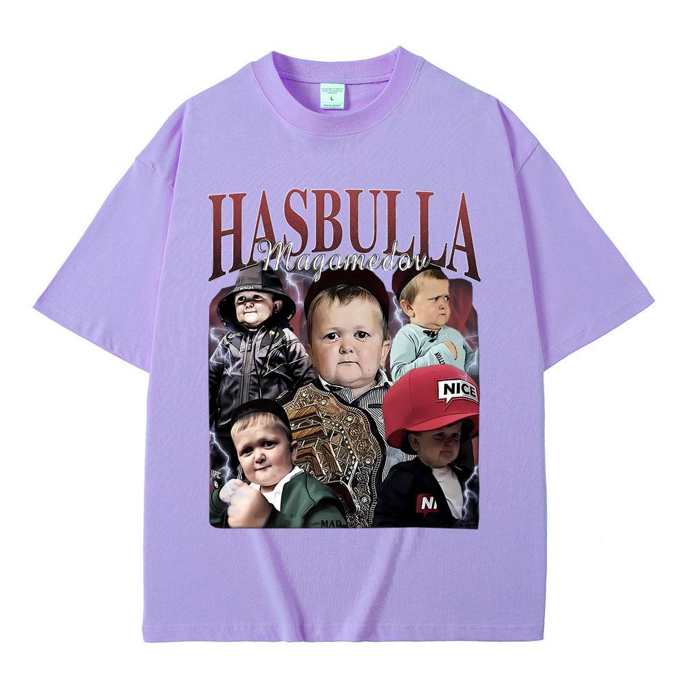 King Hasbulla Magomedov Vintage Graphic Tshirt Men Women Casual Oversized Crewneck T-shirt Summer Men's Funny Fans Gift T Shirts