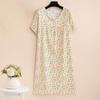 Elegant Summer Loose Long Dresses Women Oversize Short Sleeve Dress