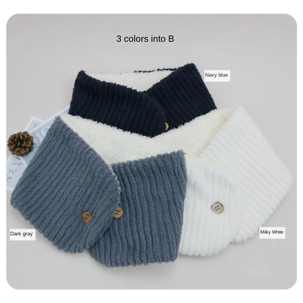 Lätzchen Plüschschal Winddichte Winterschals Paar Warm Nackenschutz Snood Cowl Schlauch Herbst Winter