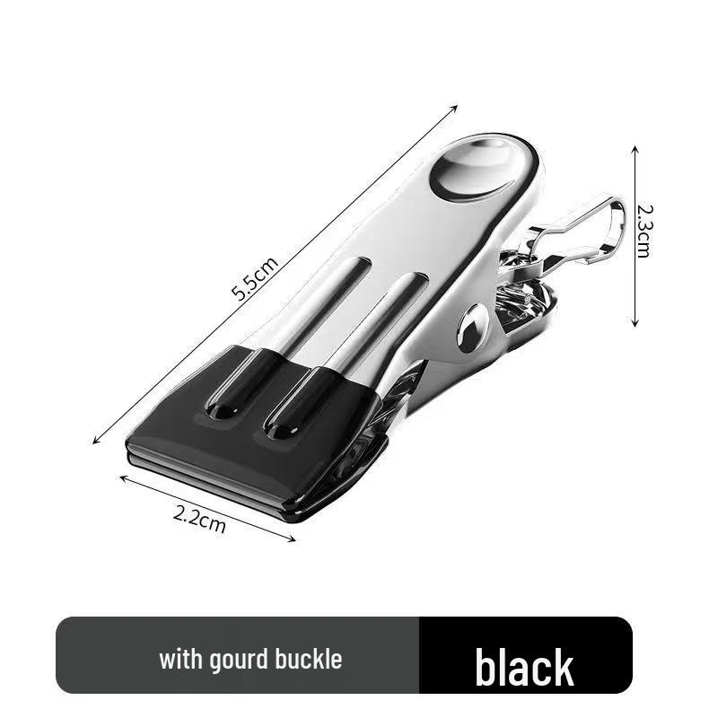 Stainless Steel Rubber-Coated Clips for Clothing & Accessories