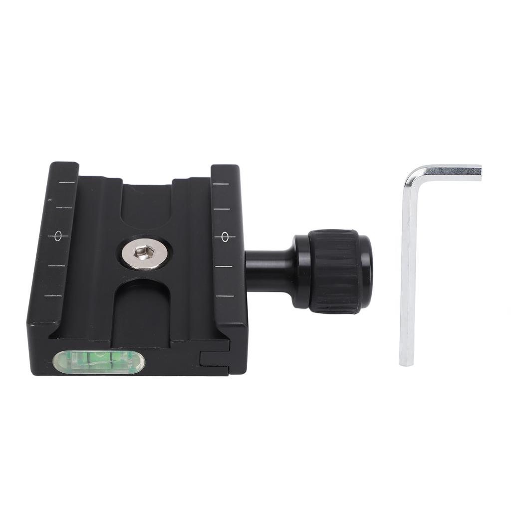 Quick Release Clamp for Arca Style Plate Aluminum Alloy 60mm Camera Tripod Quick Release Plate Clamp with 3 Bubble
