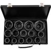 JCB 1" Cr-Mo 6-point Deep Impact Socket Set 14 Pieces