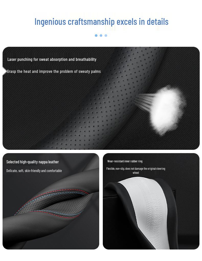 Ultra-thin Steering Wheel Cover for Toyota Yaris L - Dedicated Interior Modification Accessory