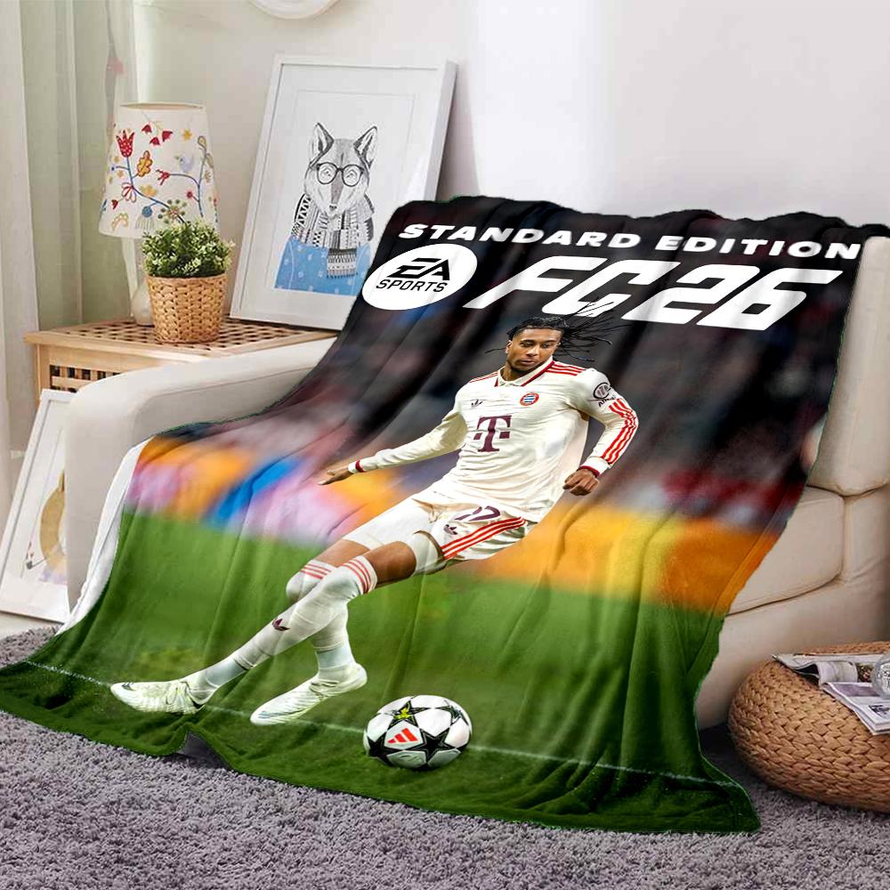 FC Theme Printed Blanket - Perfect for Couch, Bed, Travel & Outdoor Use | Machine Washable, Cozy & Durable.