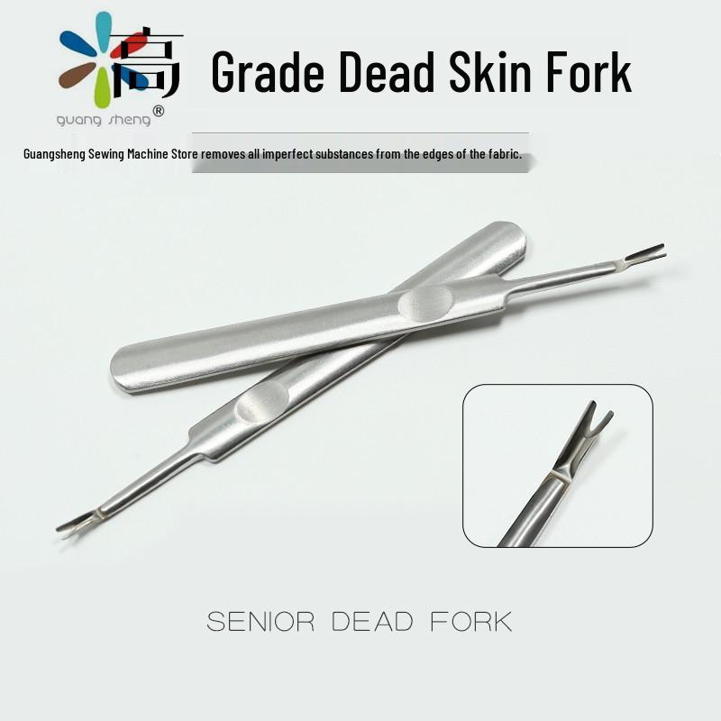 Stainless Steel Cuticle Fork & Pusher - Professional Nail Art Remover Tool Standard Size
